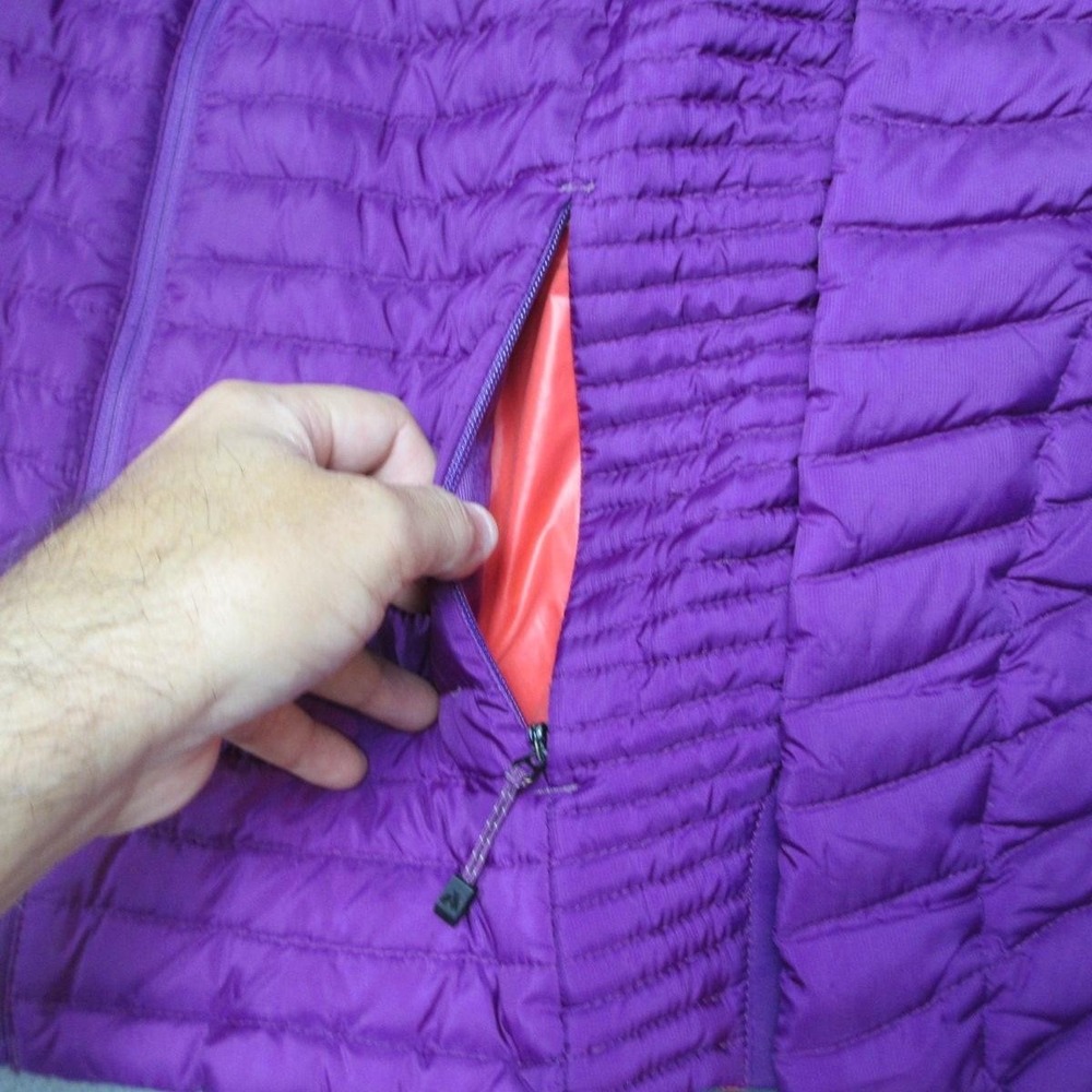 Eddie Bauer First Ascent Down Jacket Womens Medium Purple StormDown 800 Puffer - Picture 5 of 14